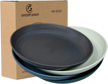 Greentainer Teller 4er Set 19.8cm Unzerbrechliches Geschirr PP