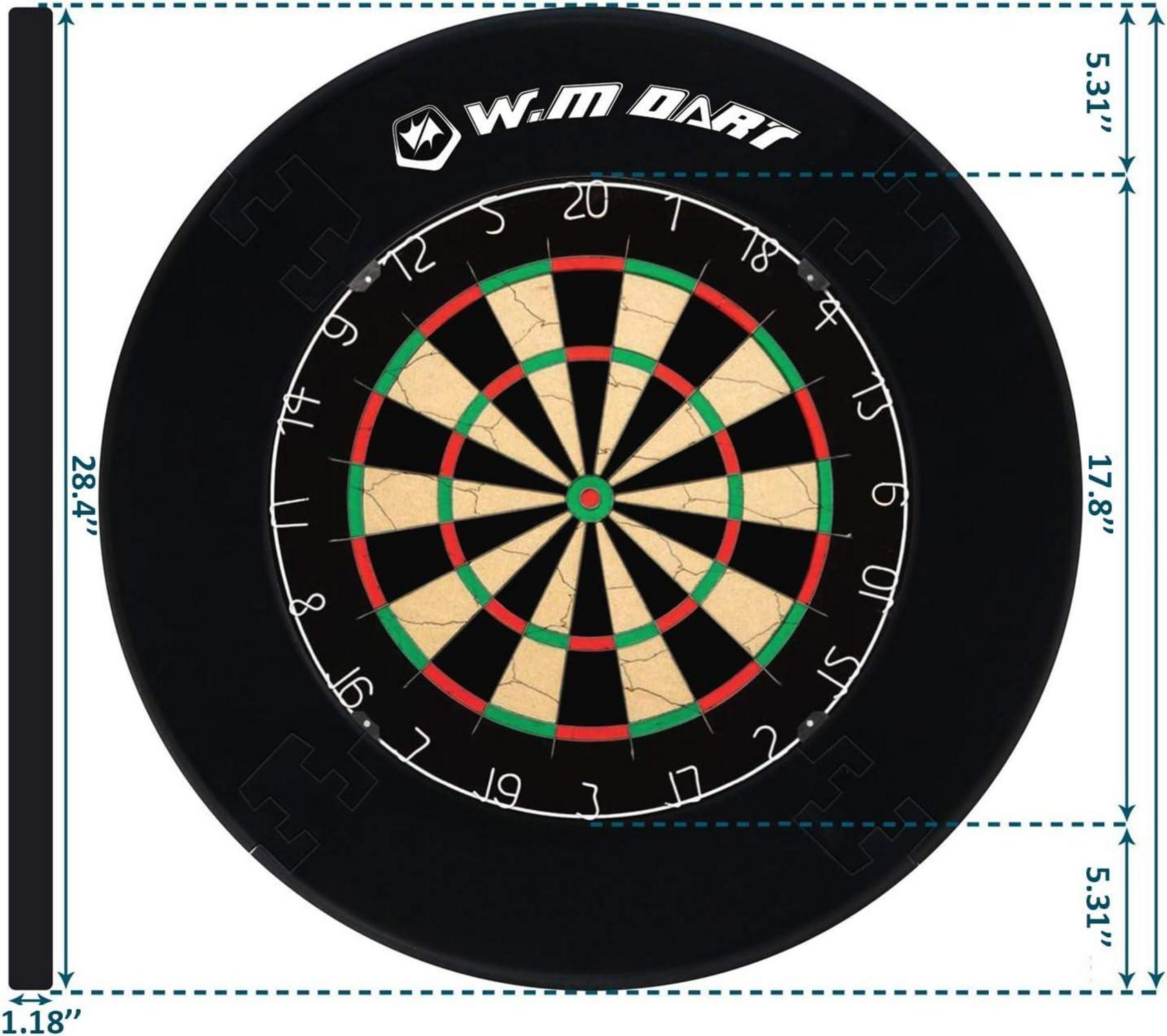 Dart Catchring Surround Eva Auffangring Dartscheibe 450mm Schwarz