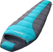 Mumienschlafsack 3 Saison Ultraleicht Camping Trekking Blau