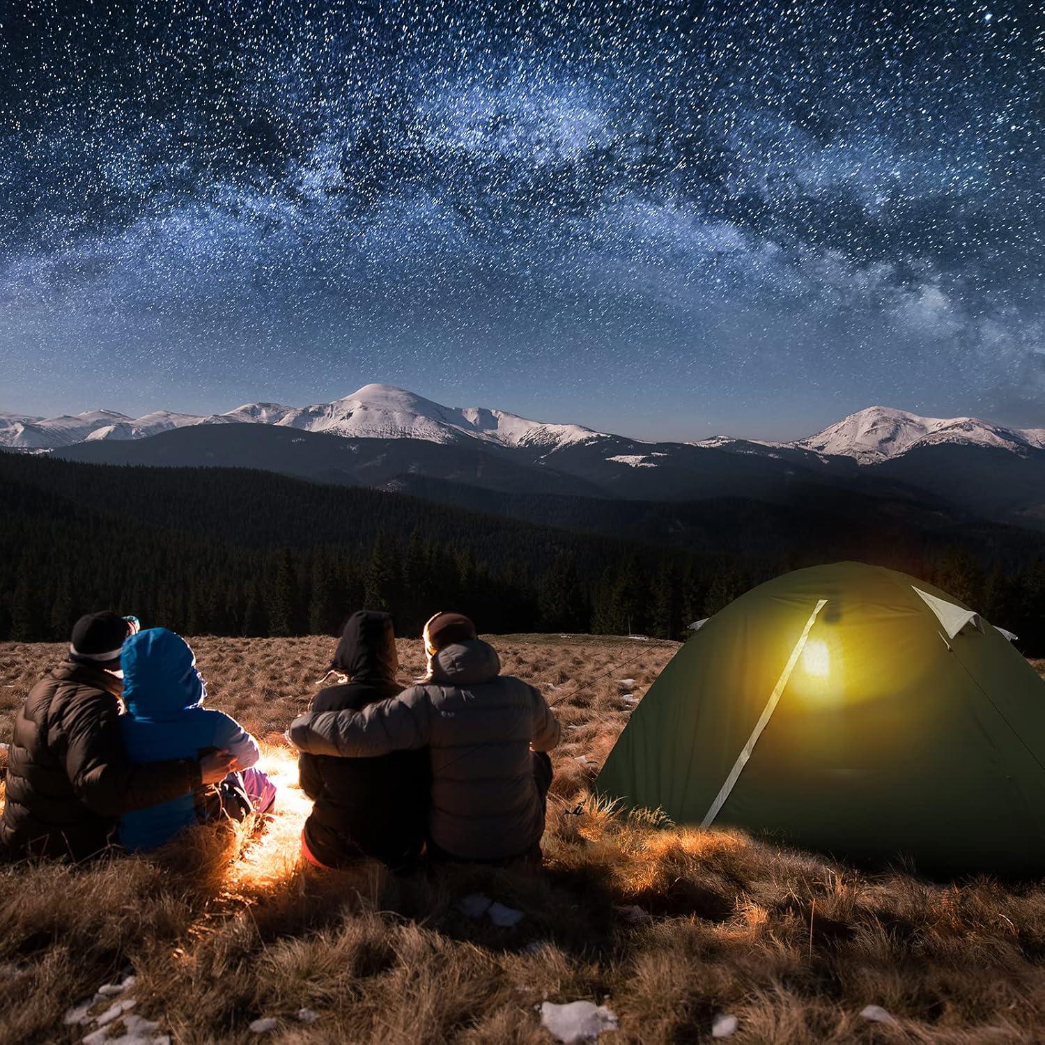 Ultraleichtes Camping Zelt 1 2 3 Personen, Wasserdicht Winddicht Kuppelzelt