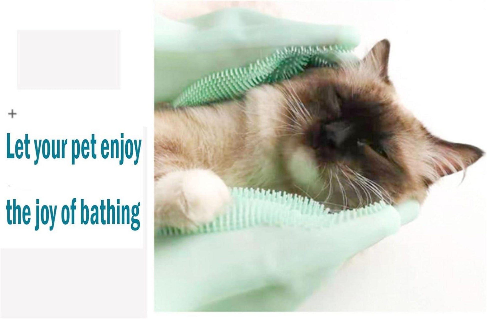 Haustier Grooming Handschuhe Silikagel Bürste Aufhängbares Design