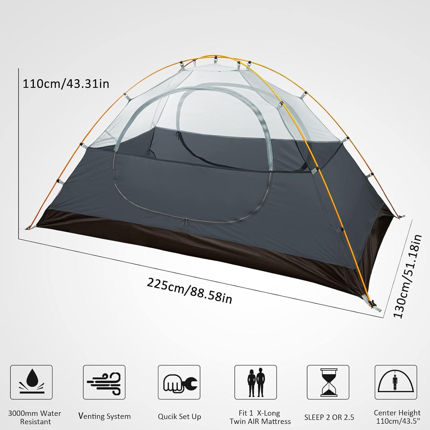 Ultraleichtes Camping Kuppelzelt 3-4 Saison Personen Outdoor