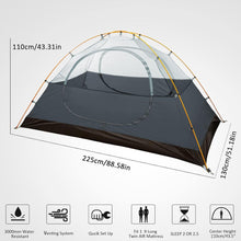 Ultraleichtes Camping Kuppelzelt 3-4 Saison Personen Outdoor