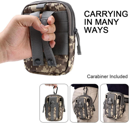 Taktische Hüfttasche Schwarz 1000D Molle Gürteltasche Beutel EDC Outdoor