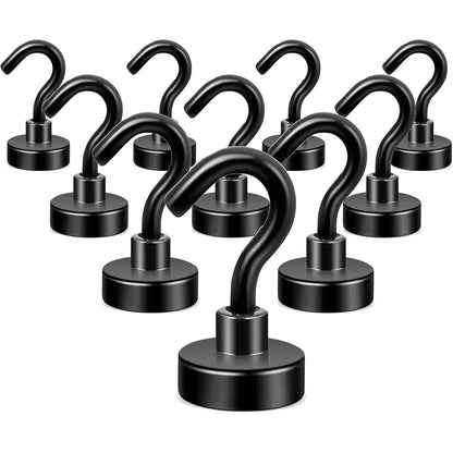 Neosmuk Magnethaken schwarz 10kg Magnet Haken Extra Stark