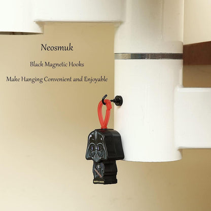 Neosmuk Magnethaken schwarz 10kg Magnet Haken Extra Stark