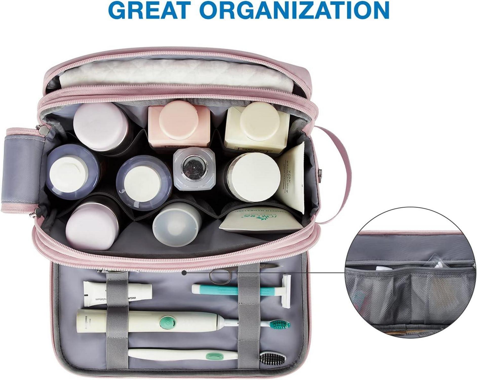 Kulturtasche Herren Travel Organiser Wasserdicht Groß Rosa