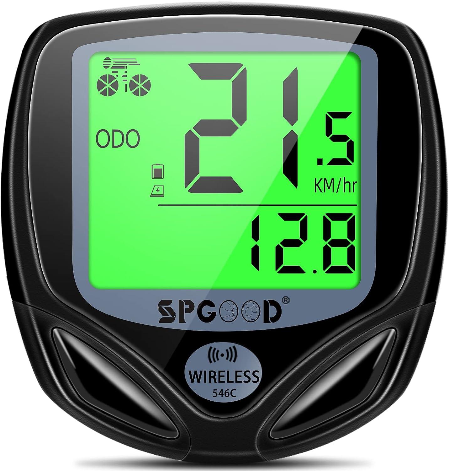Fahrradcomputer Kabellos Schwarz IP54 Display 19 Funktionen