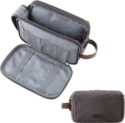 Kulturtasche für Herren mit separatem Fach, großes