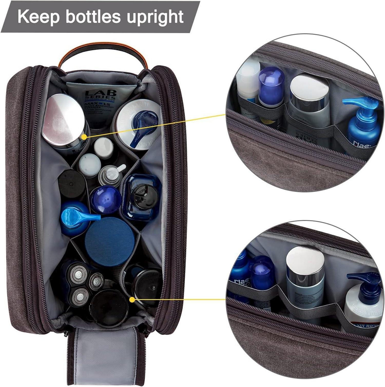 Herren Kulturtasche Dunkelgrau Travel Toiletry Organizer Kit