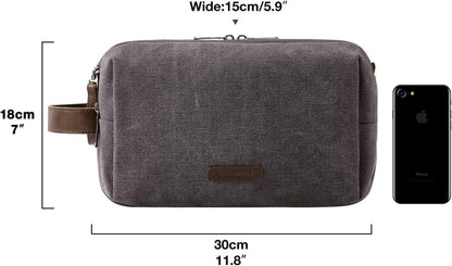 Herren Kulturtasche Dunkelgrau Travel Toiletry Organizer Kit