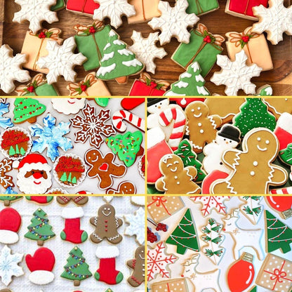 Weihnachts Ausstechformen Set 8-teilig Edelstahl Backen Feiertage