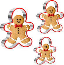 Ausstechformen Set Lebkuchenmann Edelstahl Weihnachtsausstechformen