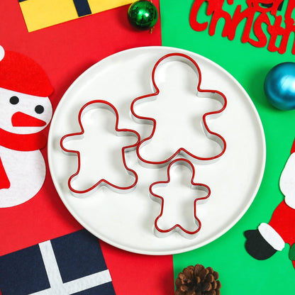 Ausstechformen Set Lebkuchenmann Edelstahl Weihnachtsausstechformen