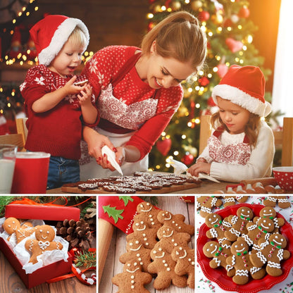 Lebkuchenmann Ausstechformen Set 3 Stück Edelstahl Weihnachtsausstechformen
