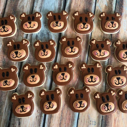 3-teiliges Teddybär Ausstecher Set aus Edelstahl für Kekse und Fondant