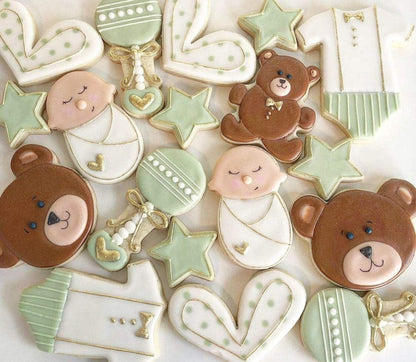 Teddybär Ausstecher Set - 3-teilig Edelstahl Keksausstecher Bärengesicht Teddybären