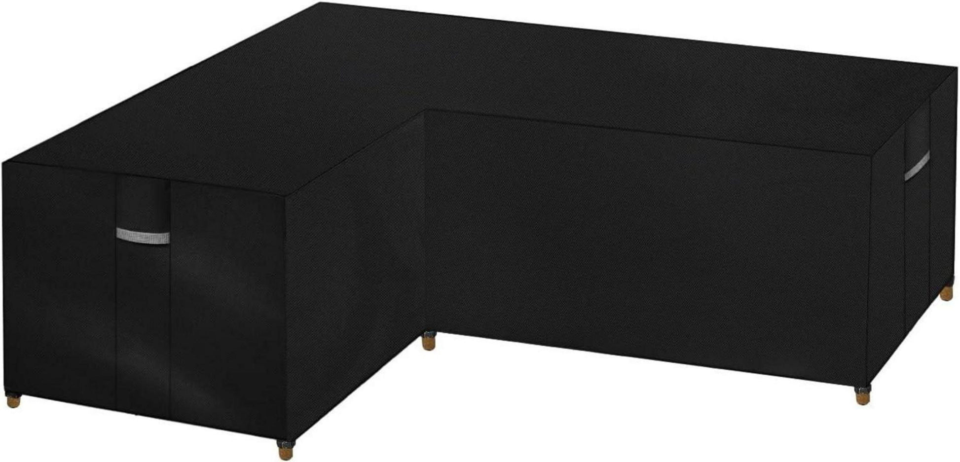 Dokon L-Form Gartenmöbel Abdeckung 600D Oxford Gewebe Winddicht UV