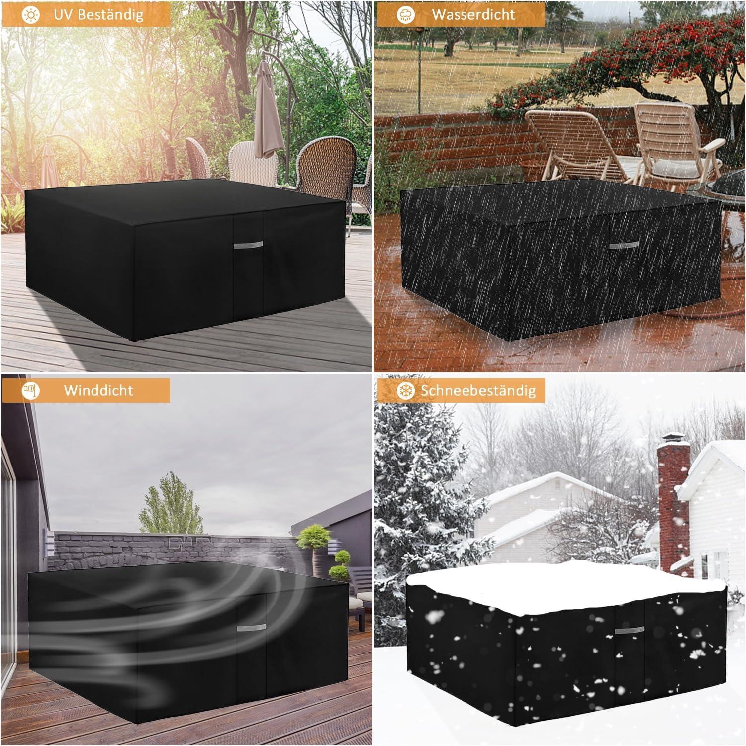 Dokon Gartenmöbel Abdeckung 600D Oxford Wasserdicht
