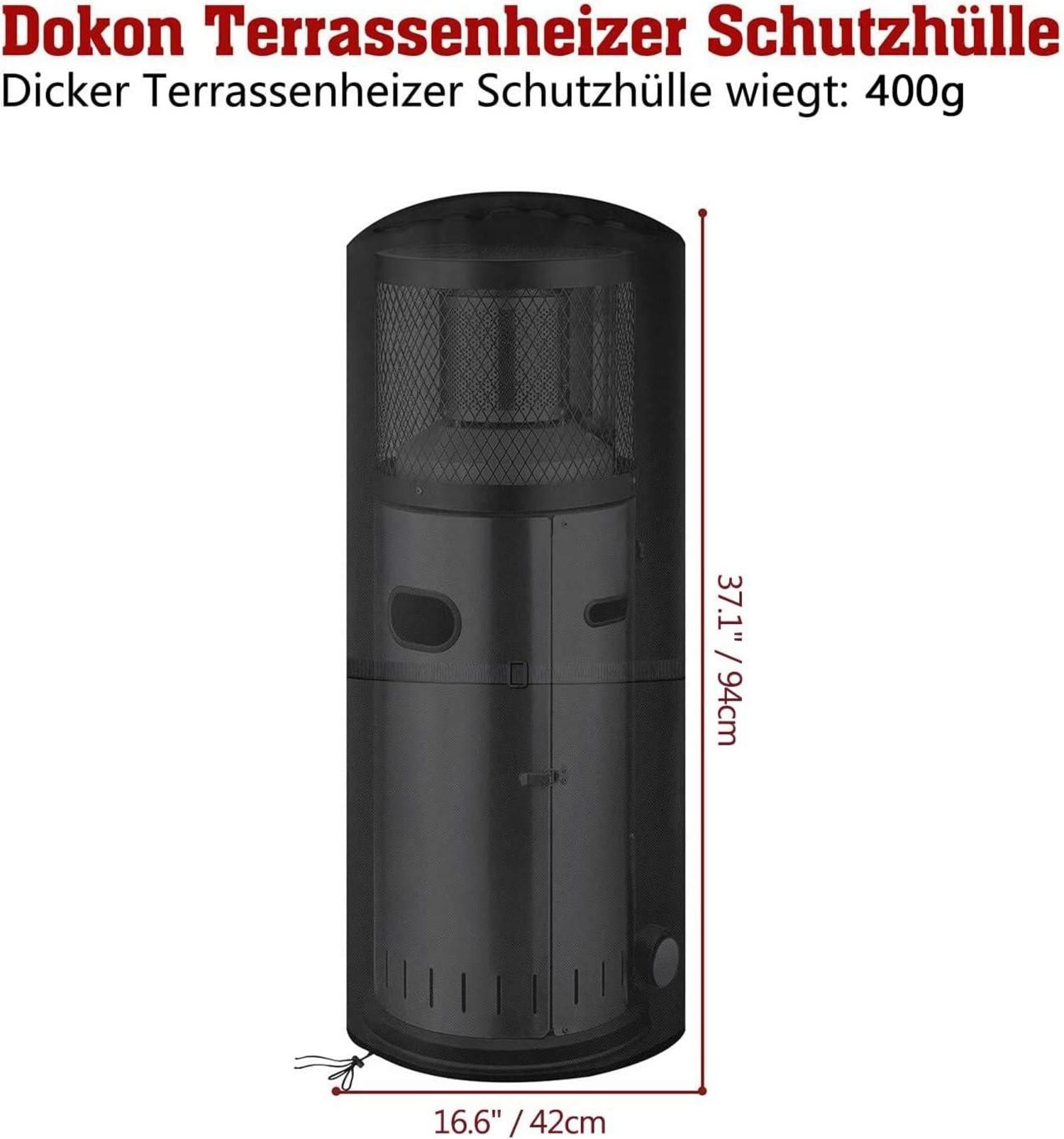 Wetterschutzhülle für Enders Terrassenheizer 600D Oxford Schwarz