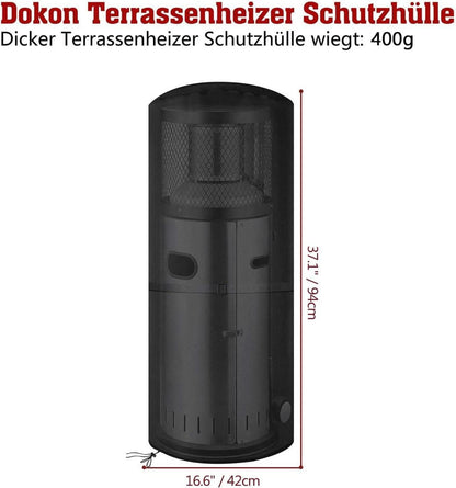 Wetterschutzhülle für Enders Terrassenheizer 600D Oxford Schwarz