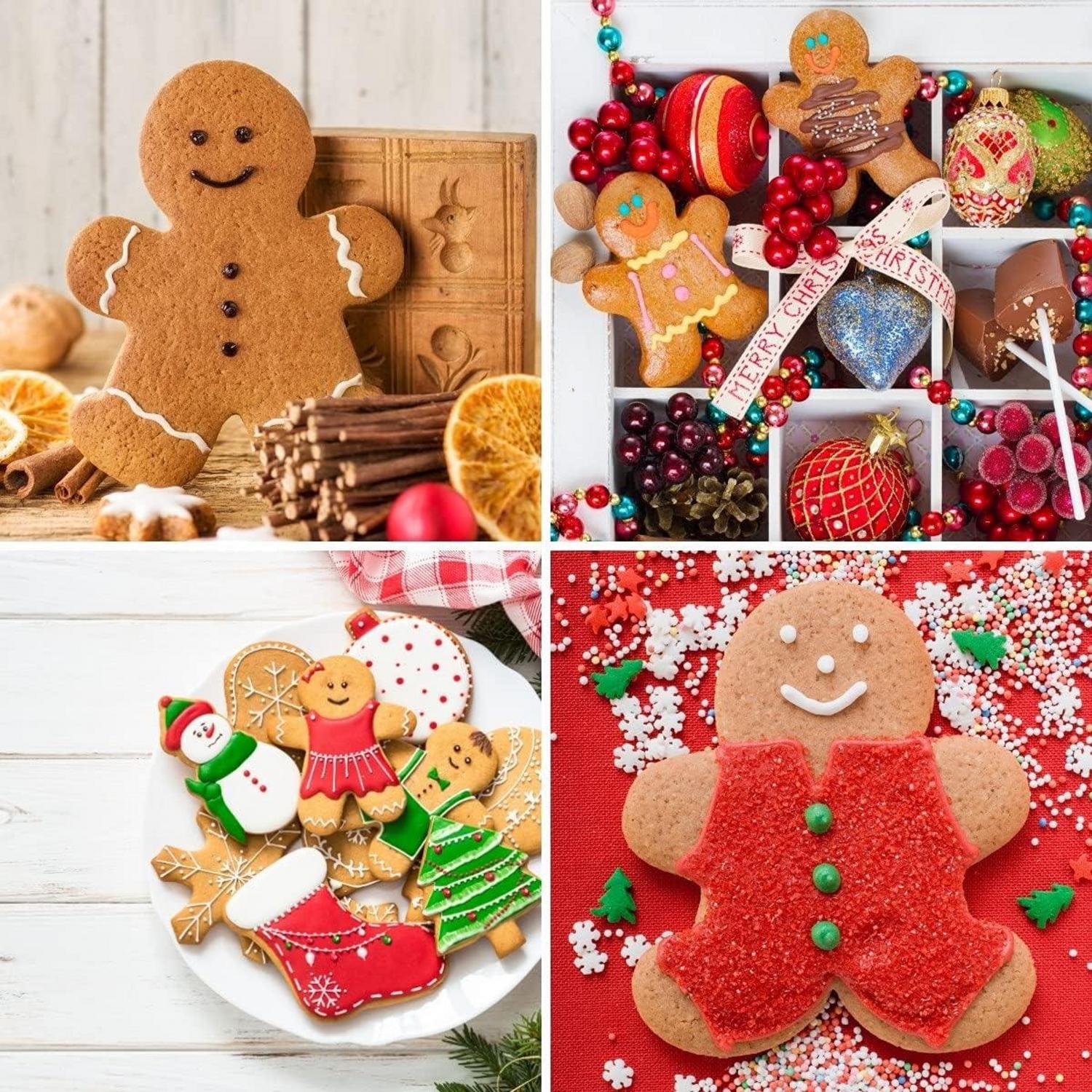 Lebkuchenmann Ausstechformen Set Keks Edelstahl Formen Weihnachtsferien