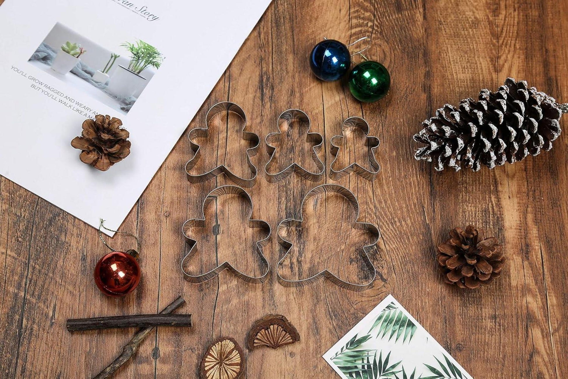 Lebkuchenmann Ausstechformen Set 5 Stück Edelstahl Weihnachtsferien