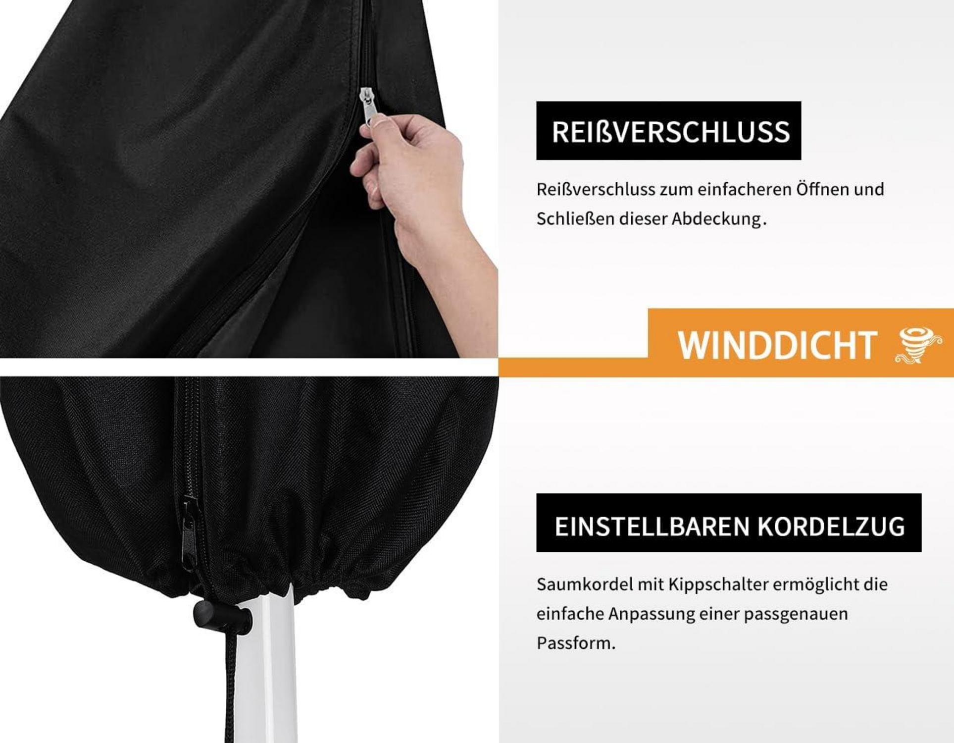 Sonnenschirm Schutzhülle Wasserdicht bis 300cm Ø Gartenschirm