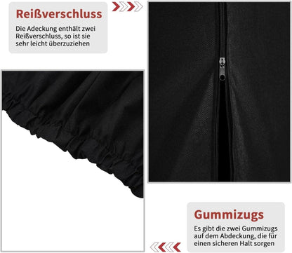 Dokon Strandkorb Abdeckung 420D Oxford Gewebe, Winterfest, Winddicht, Anti-UV - 135x100x165/140cm