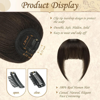 Remy Echthaar Pony Clip-In – Französisch, Wispy & Natürliche Farbe