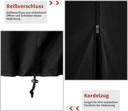 Hängesessel Abdeckung Winterfest 420D Oxford Wasserdicht Ø115x190cm