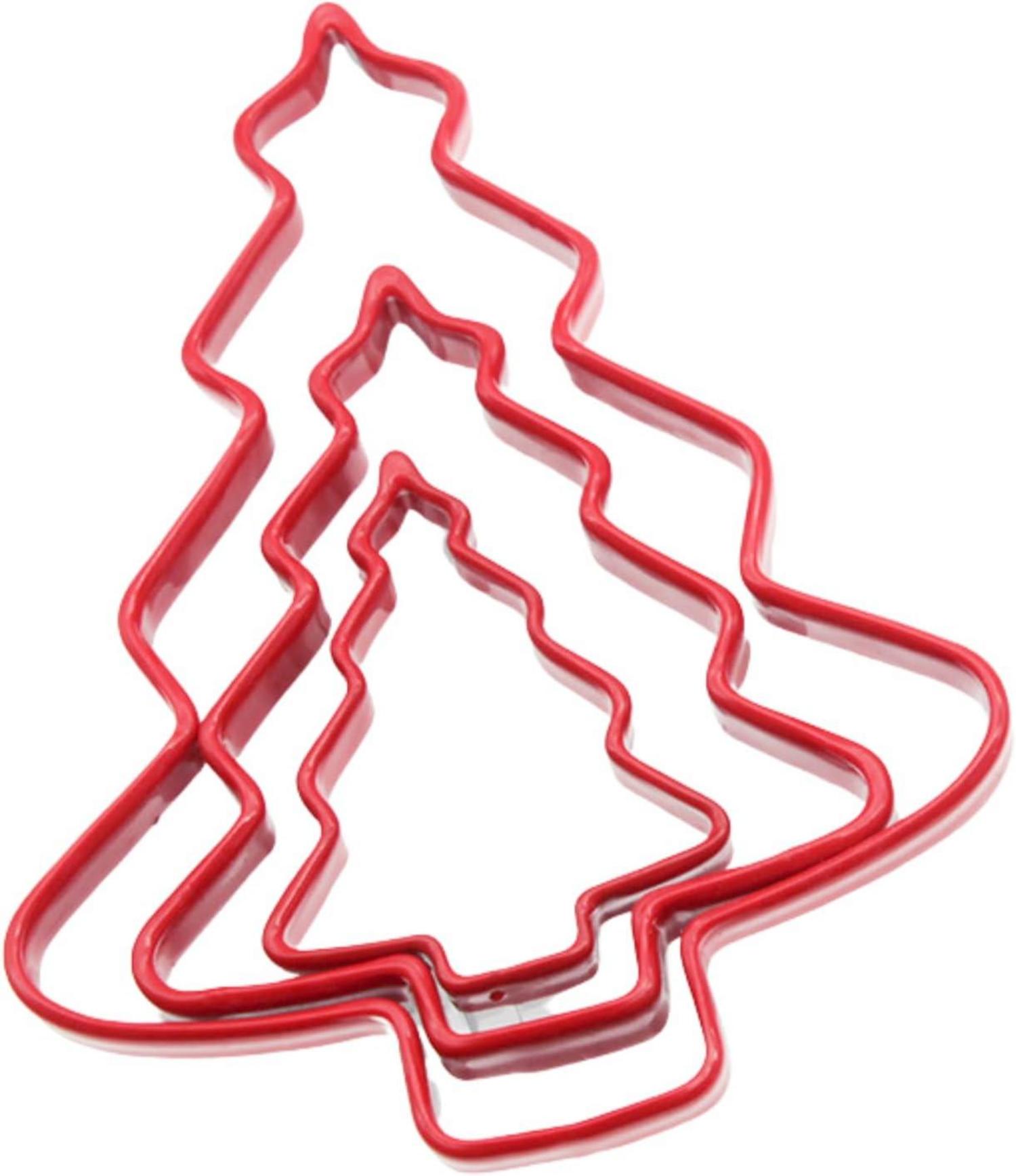 Ausstecher Tannenbaum-Set Weihnachtsbaum-Keksausstecher Stern