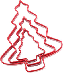 Ausstecher Tannenbaum-Set Weihnachtsbaum-Keksausstecher Stern
