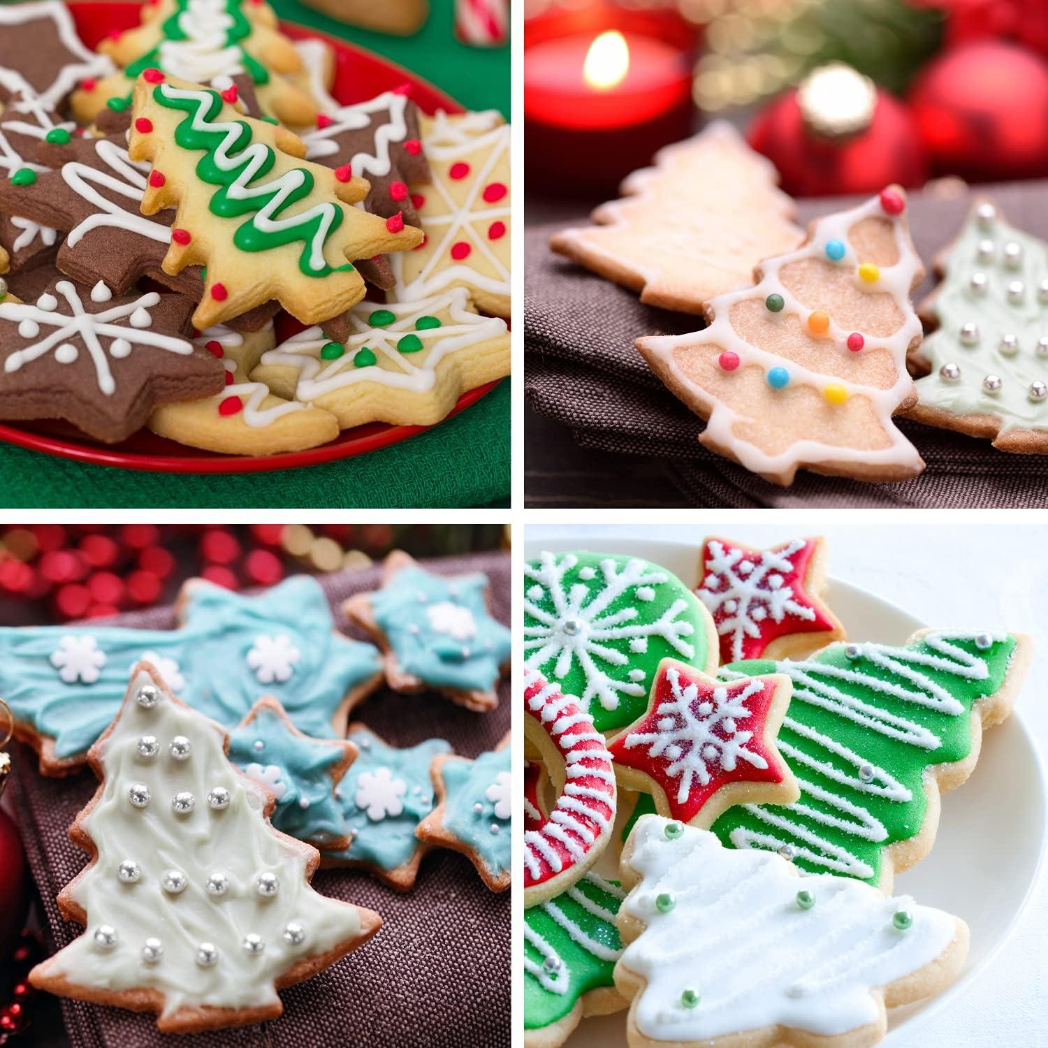 Ausstecher Tannenbaum-Set 3 Stück Weihnachtsbaum-Keksausstecher Stern