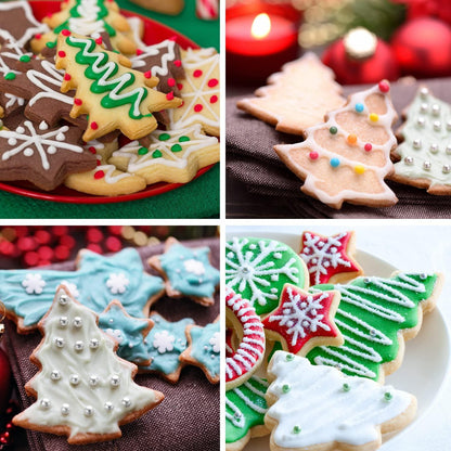 Ausstecher Tannenbaum-Set 3 Stück Weihnachtsbaum-Keksausstecher Stern