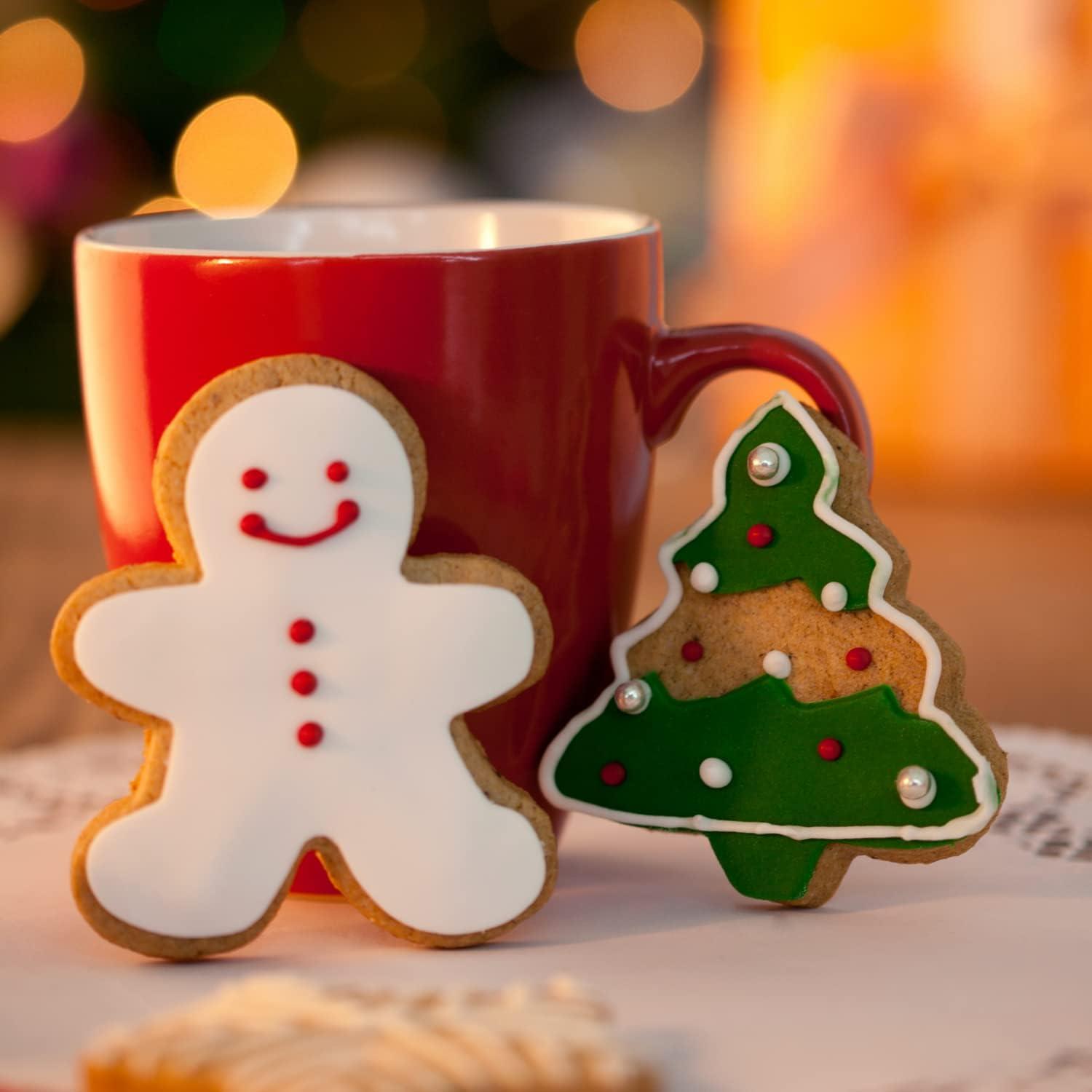 Weihnachtsbaum Ausstecher Set 3-teilig Edelstahl Silikonrand