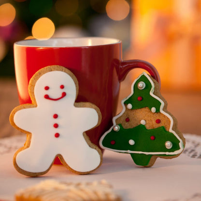 Weihnachtsbaum Ausstecher Set 3-teilig Edelstahl Silikonrand