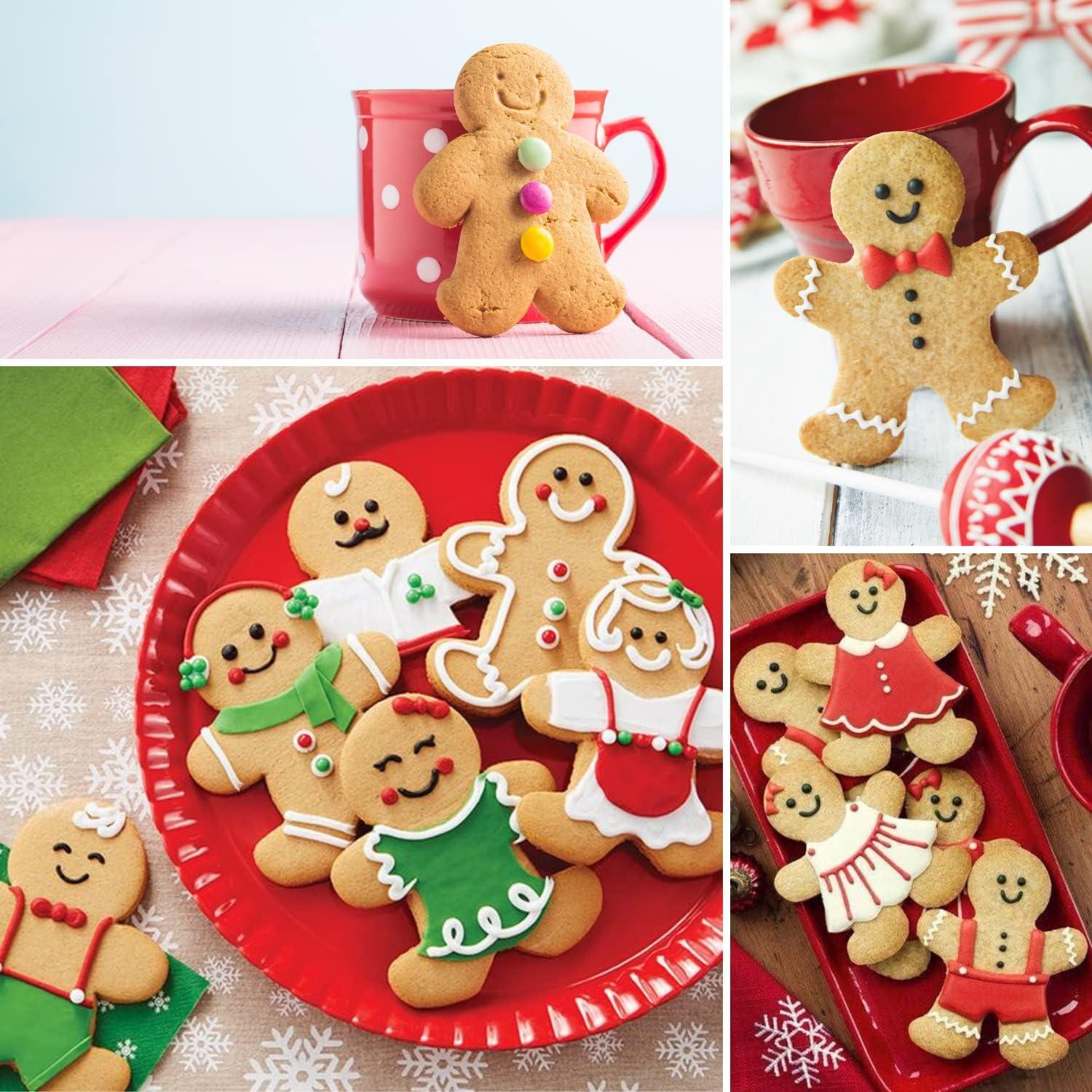 Lebkuchenmann Ausstecher Set, 6-teilig Edelstahl Weihnachtsformen