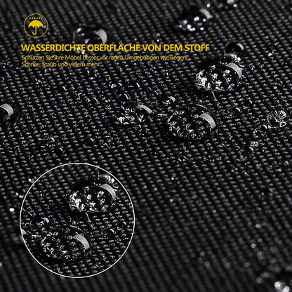 Rasenmäher Abdeckung 600D Oxford 191x110x67cm wasserdicht Schwarz