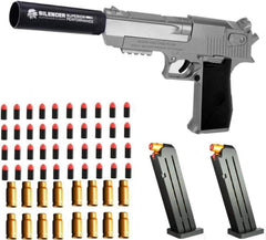 Spielzeug Pistole mit Schalldämpfer, Kinder Blaster 40 Darts