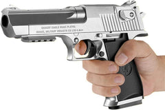 AGDLLYD Wüstenadler Kinder Pistole mit Schalldämpfer und Schaumstoff-Blaster