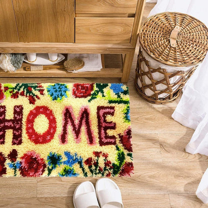 Knüpf-Set Teppich Handarbeit – DIY Bastelset für Zuhause