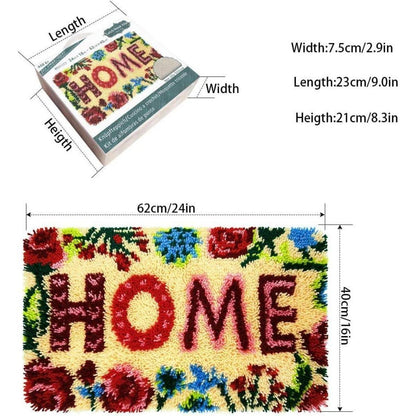 Knüpf-Set Teppich Handarbeit – DIY Bastelset für Zuhause