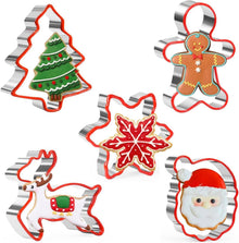 Weihnachts Ausstechformen Set Lebkuchenmann Schneeflocke Rentier Baum