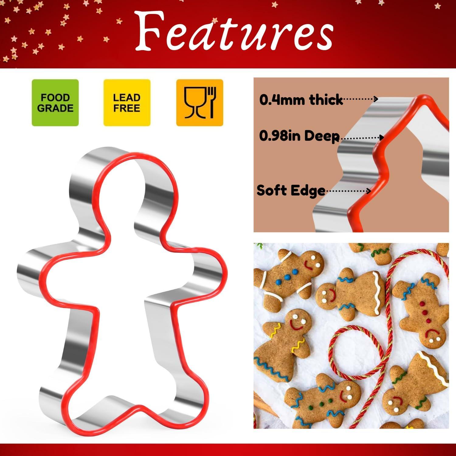Weihnachts Ausstechformen Set Lebkuchenmann Schneeflocke Rentier Baum