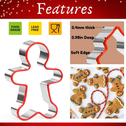 Weihnachts Ausstechformen Set Lebkuchenmann Schneeflocke Rentier Baum
