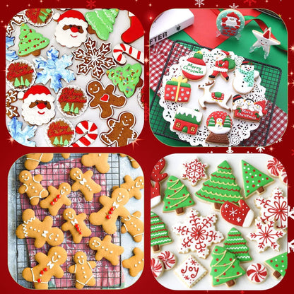 Weihnachts Ausstechformen Set 5-teilig Edelstahl Keksausstecher Lebkuchenmann