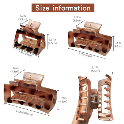 Kavya Haarklammer Set Leopardenmuster Rutschfest Stark Halt