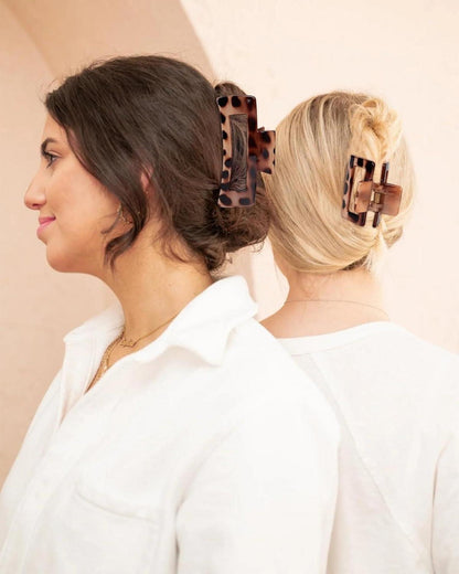 Kavya Haarklammer Set Leopardenmuster Stark haltend 3er Damen Haarspangen