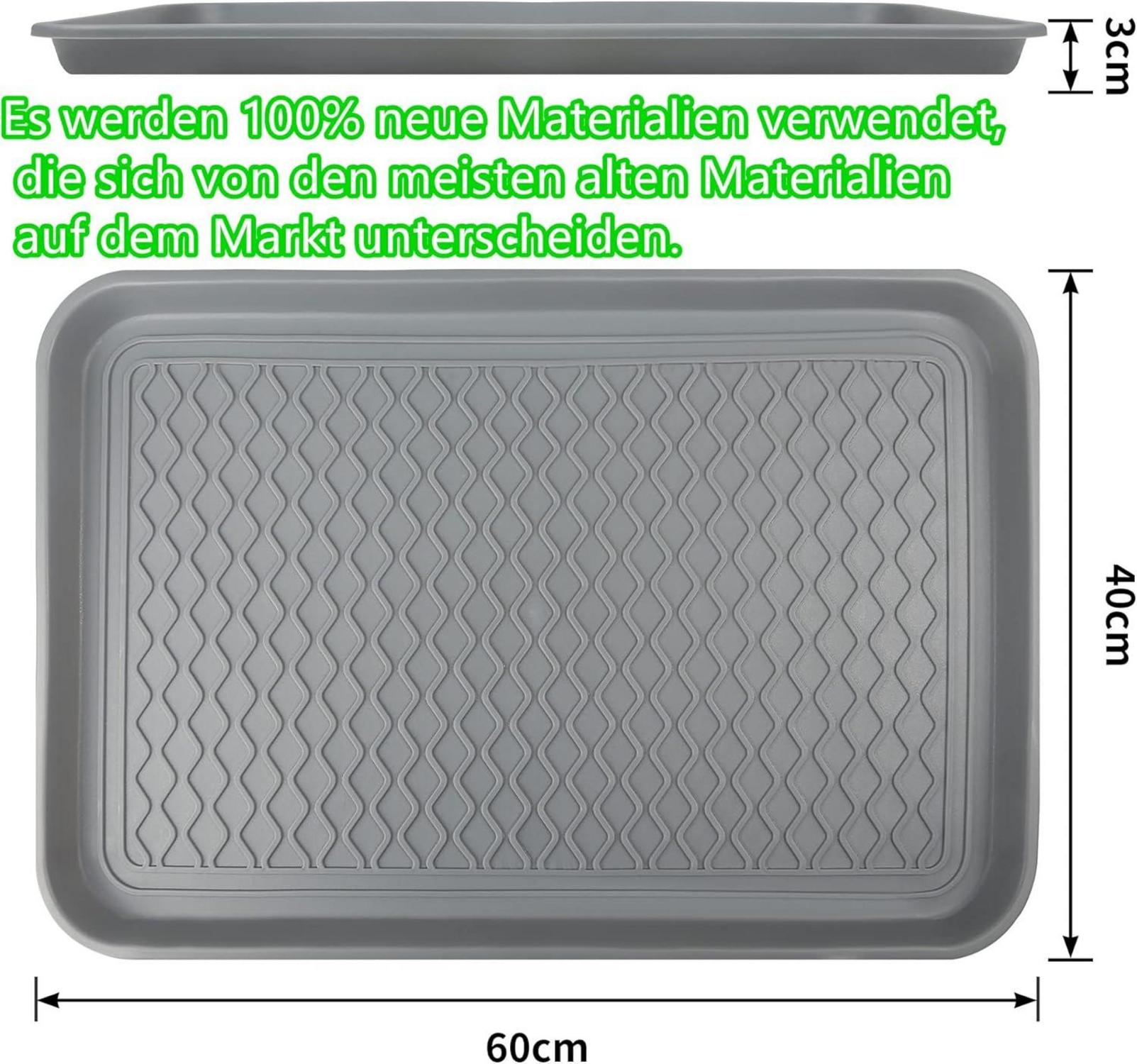 Schuhabtropfschale 2er Set 60x40x3 cm Haustiere Hunde Garten geeignet